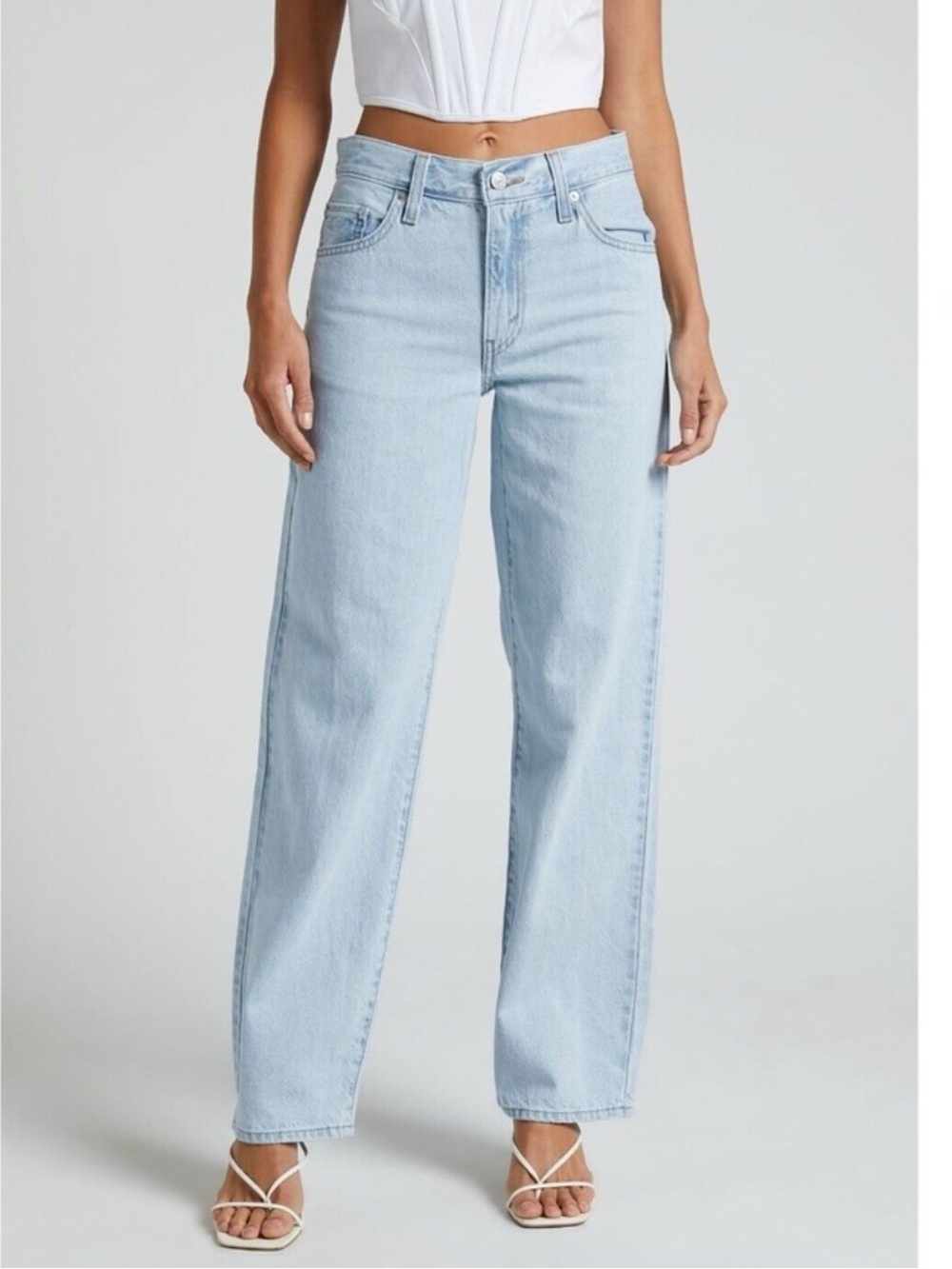 Levi's Baggy Dad Jeans Light Sugar Blue 23